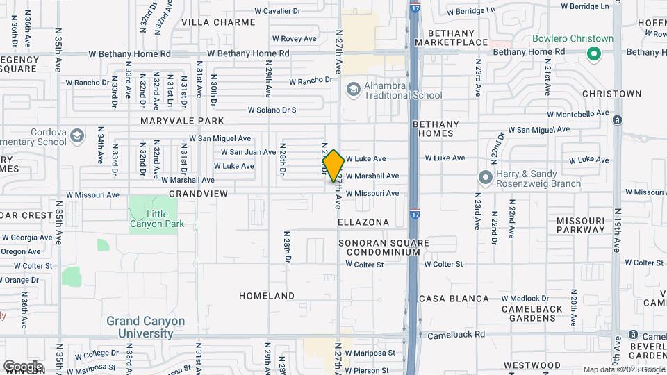 2706 W Missouri Ave Map and Location Details