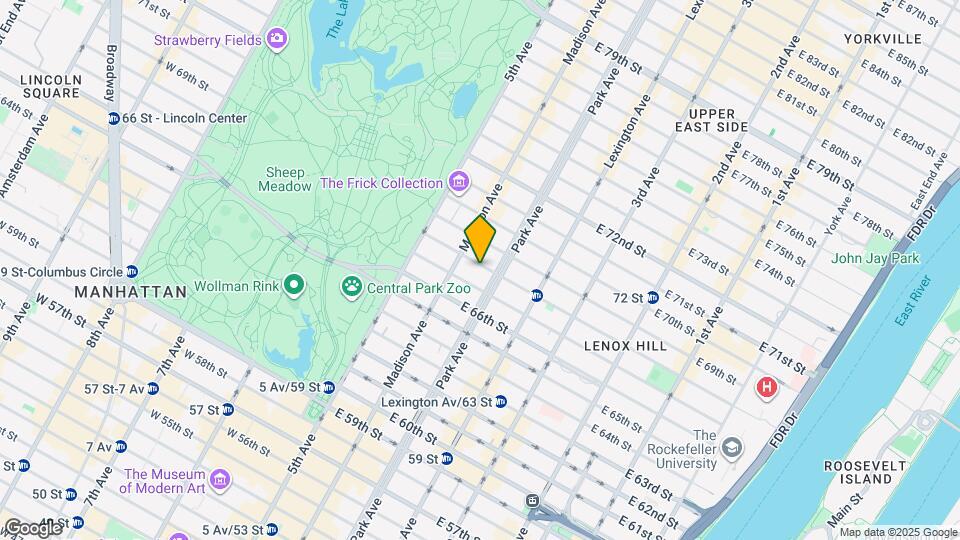 48 E 68th St Map and Location Details