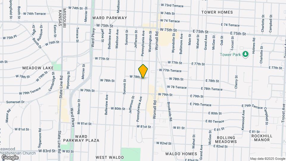 7809 Pennsylvania Ave Map and Location Details