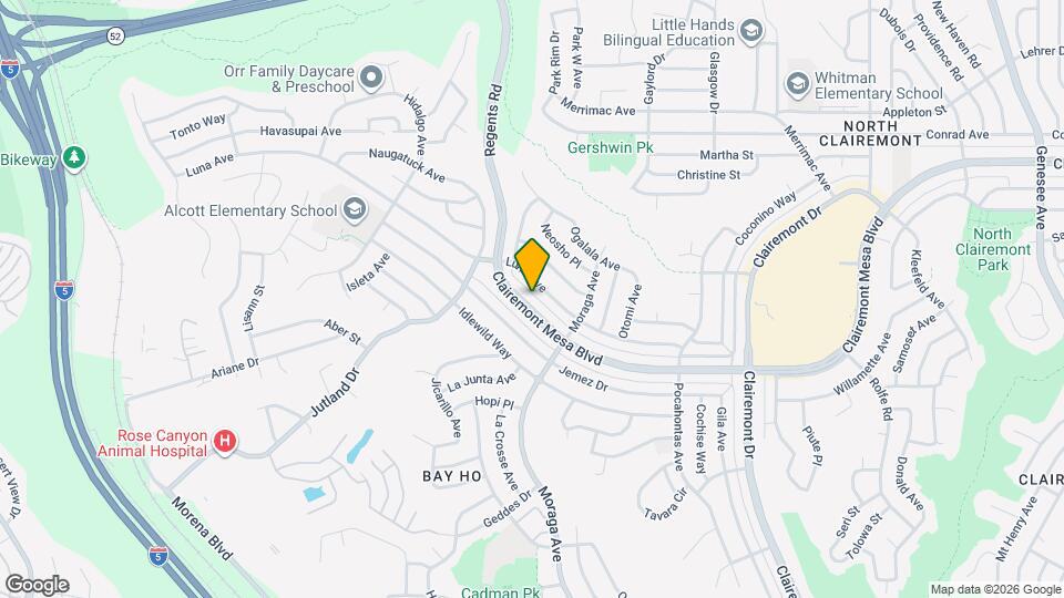 3264 Clairemont Mesa Blvd Map and Location Details