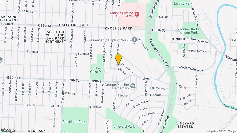 3741 Elmwood Ave Map and Location Details