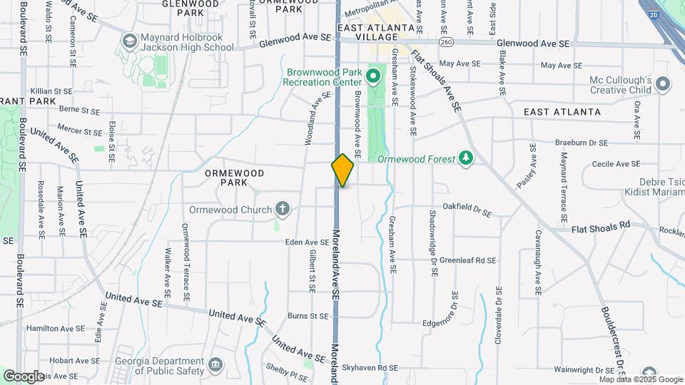 804 Moreland Ave SE Map and Location Details