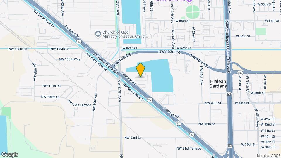 10101 W Okeechobee Rd, Unit 14102 Map and Location Details