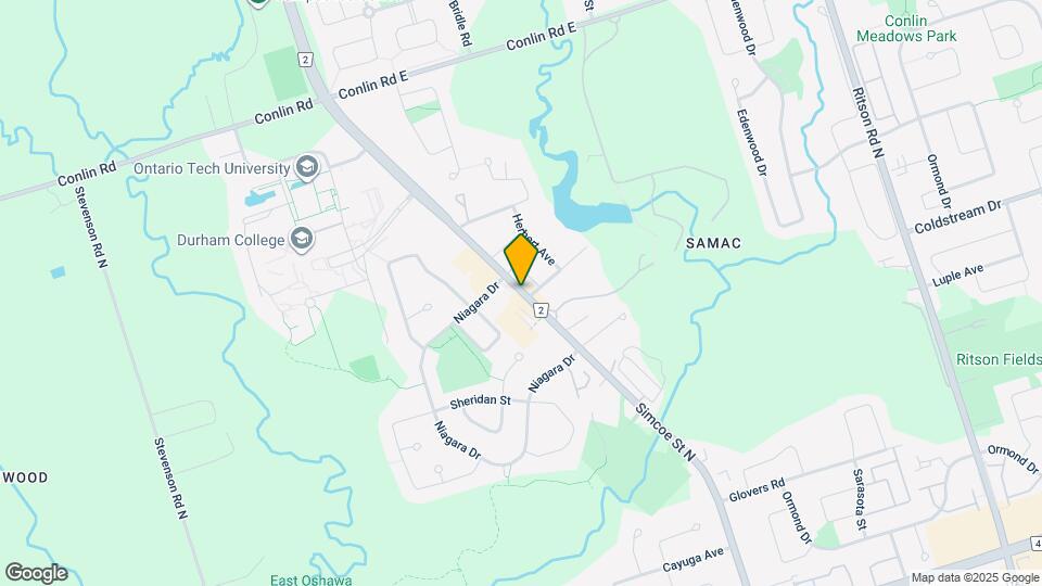 1740 Simcoe St N Map and Location Details