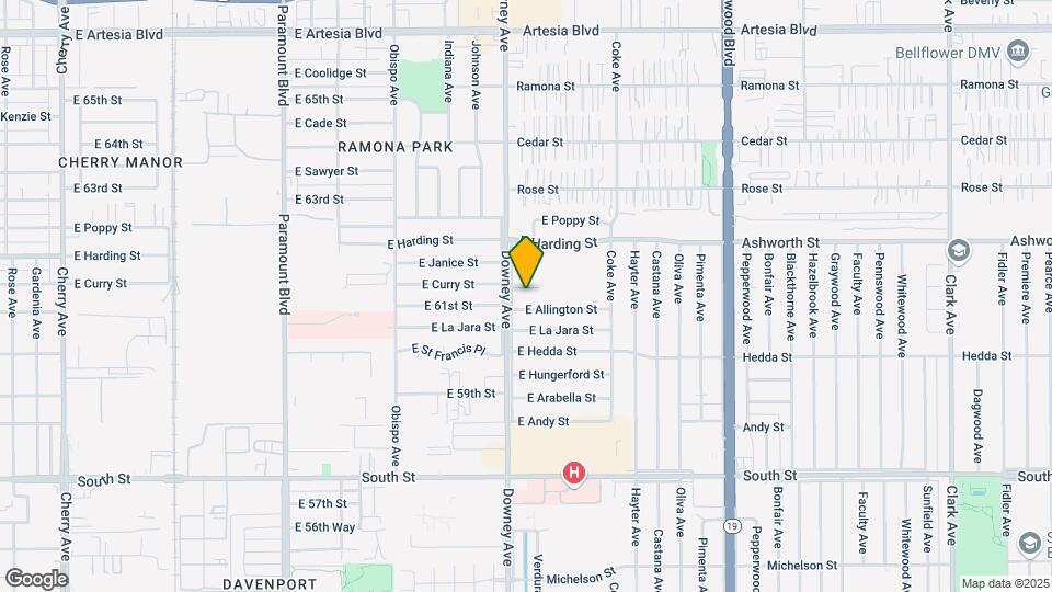 3520 E Curry St Map and Location Details