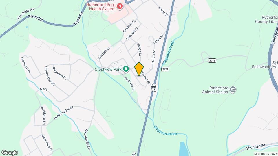 158 Crestview St Map and Location Details