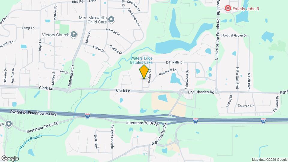 1316 Valley Creek Ln Map and Location Details