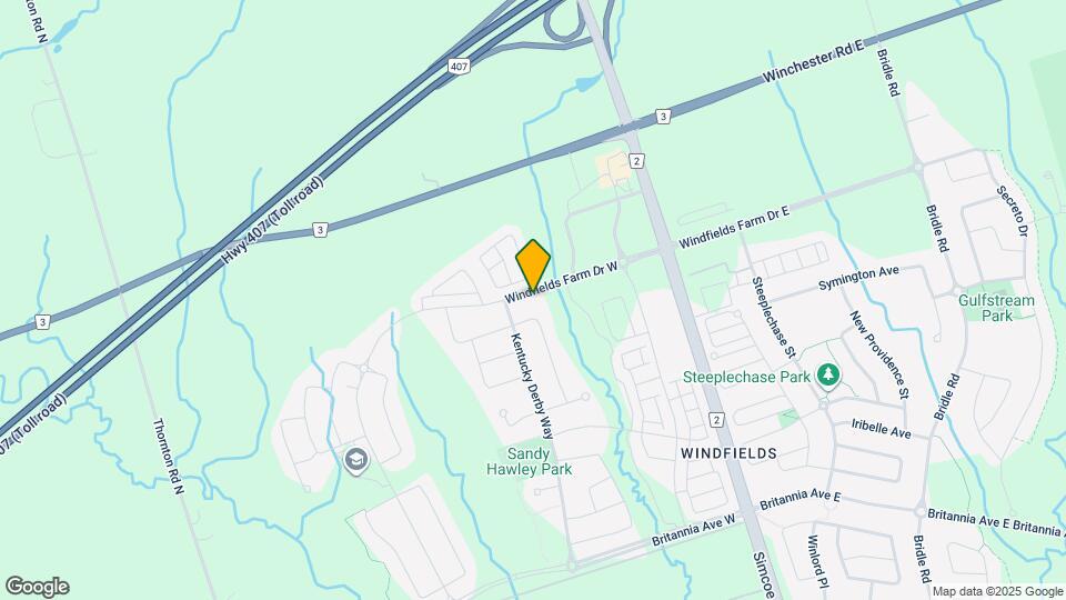 161 Windfields Farm Dr W Map and Location Details