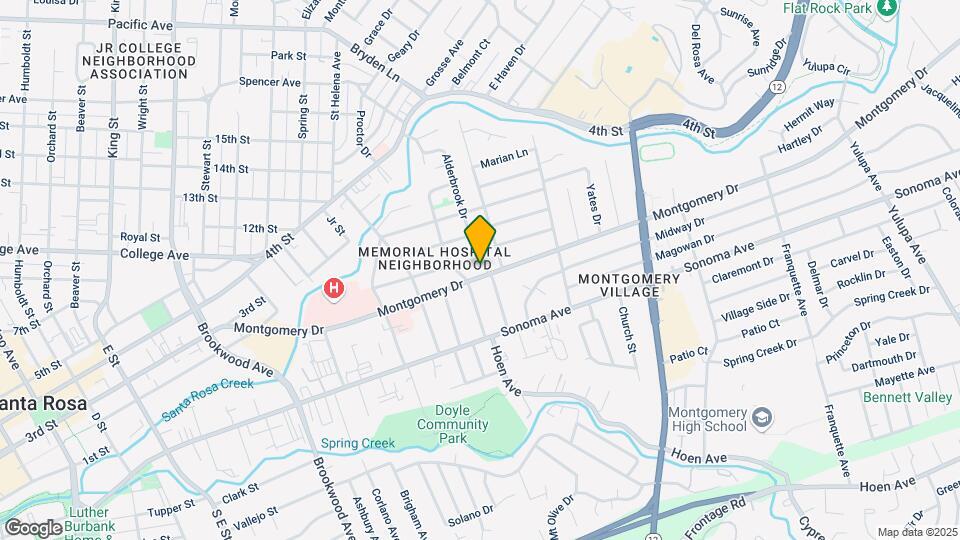 1635 Montgomery Dr Map and Location Details