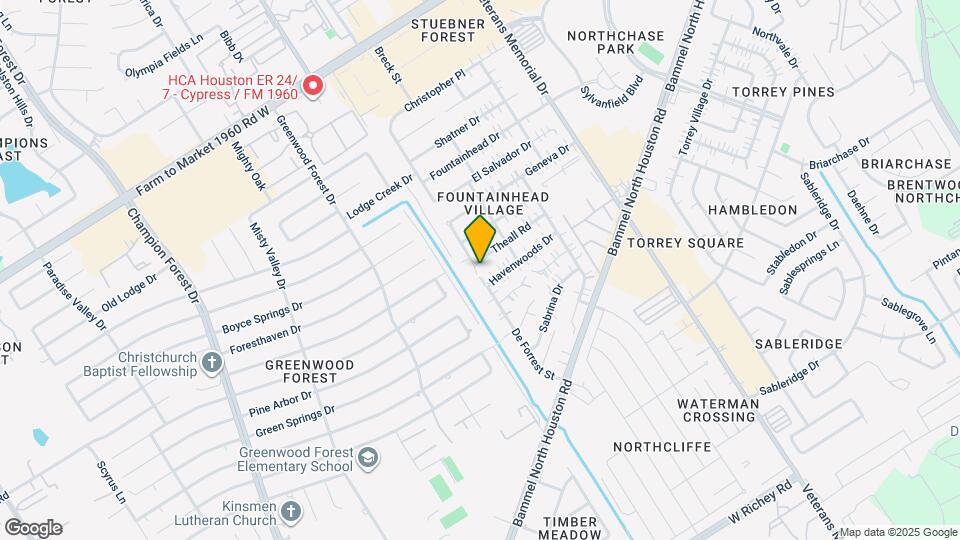 4911 Theall Rd Map and Location Details