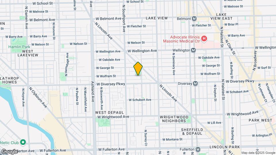 1313 W Wolfram St Map and Location Details