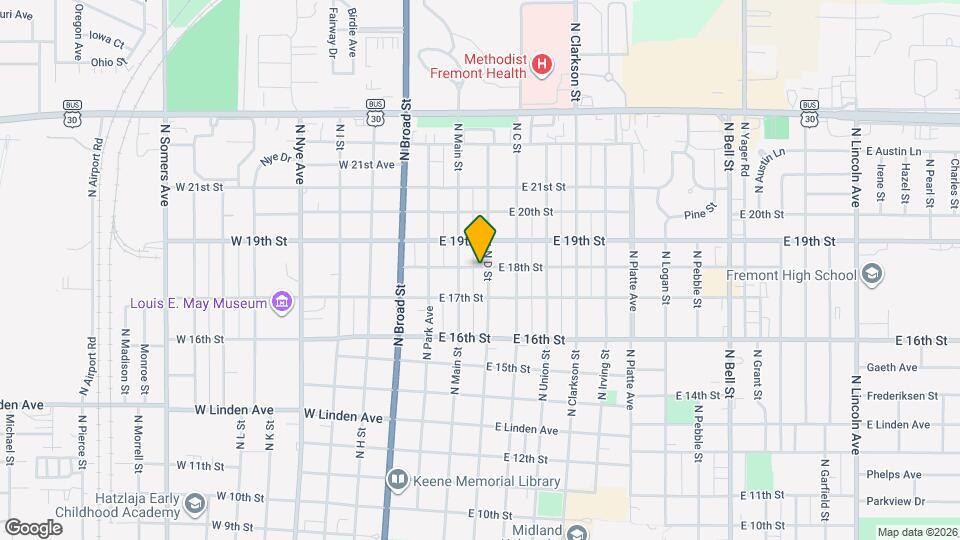 1749 N D St Map and Location Details