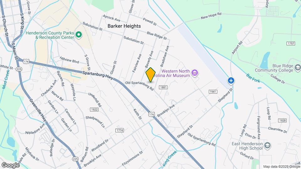 1116 Old Spartanburg Rd Map and Location Details