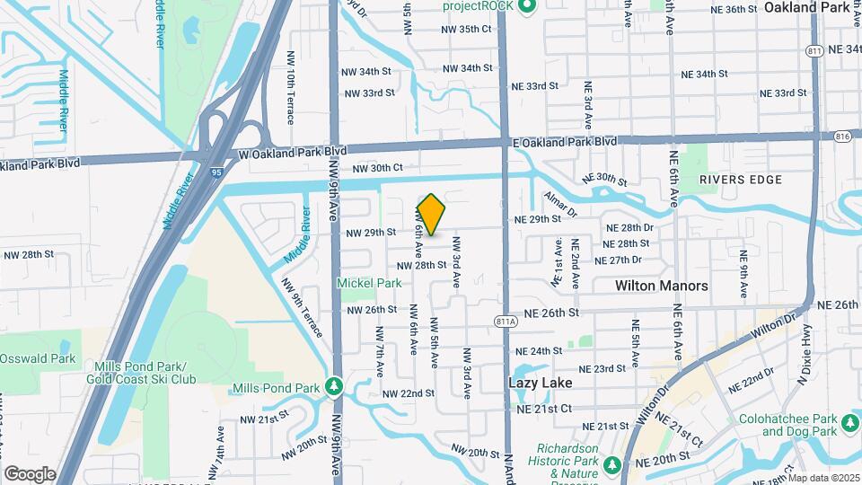 501 NW 28th Ct Map and Location Details