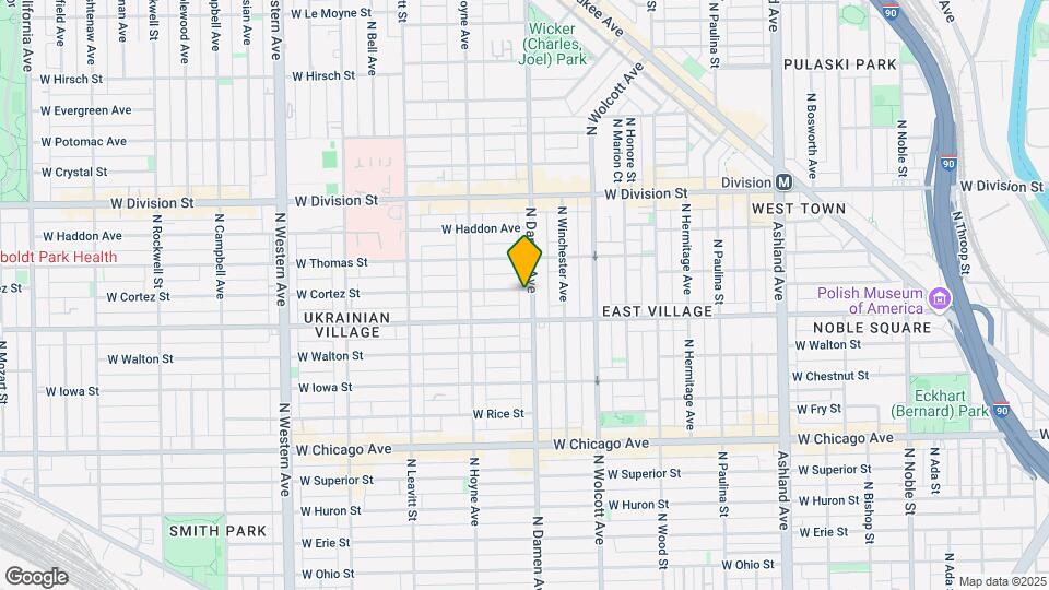 1022 N Damen Ave, Unit 1022-5 Mapa y Detalles de la Ubicación