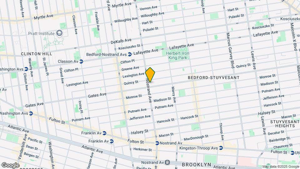 345A Nostrand Ave Map and Location Details