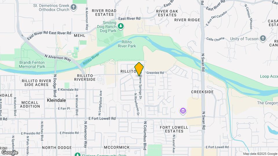 4289 E River Falls Dr Map and Location Details