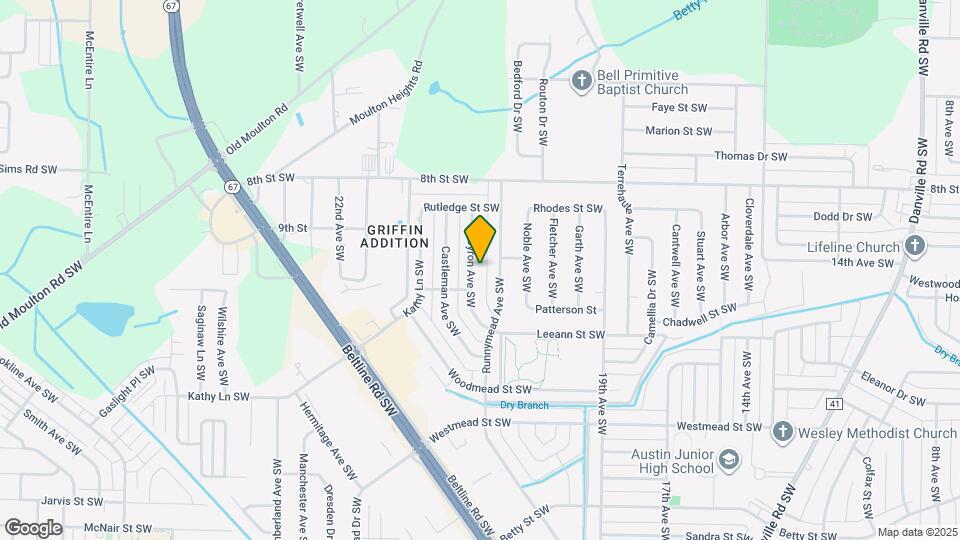 1218 Byron Ave SW Map and Location Details