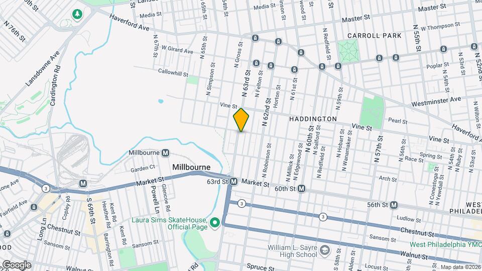 135 N 63rd St Map and Location Details