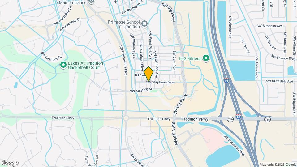 10751 SW West Park Ave Map and Location Details