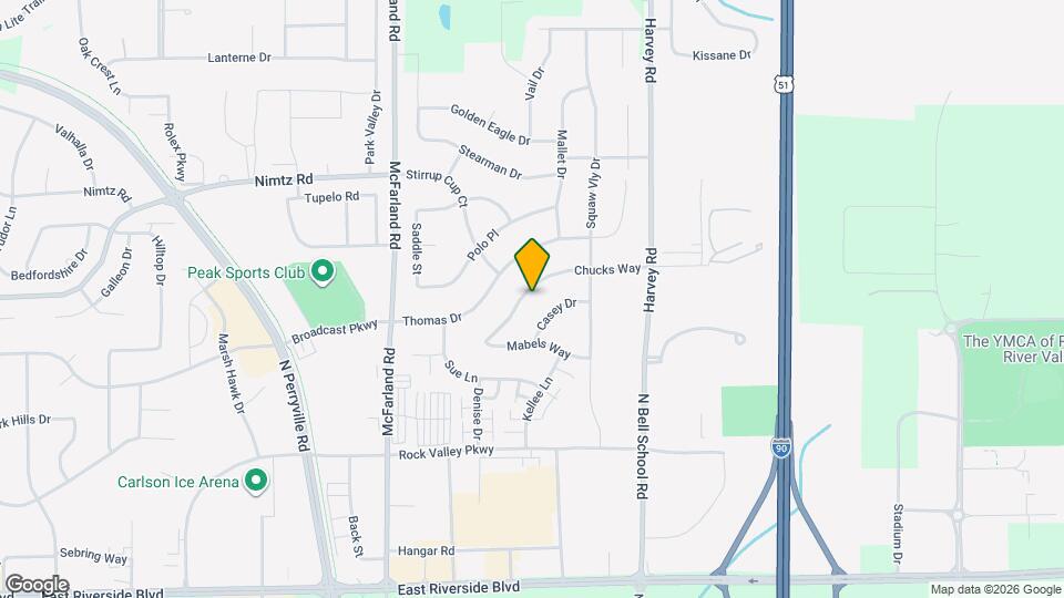 7253 Chucks Way Map and Location Details