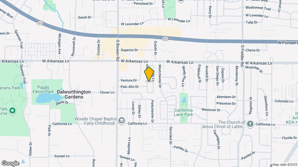 2505 Indigo Ln Map and Location Details