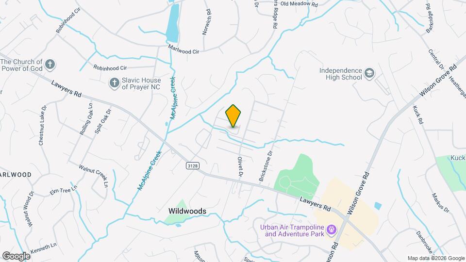 8727 Wandering Creek Way Map and Location Details