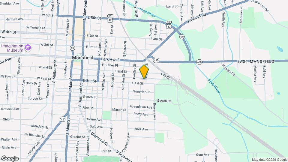 293 E 1st St Map and Location Details