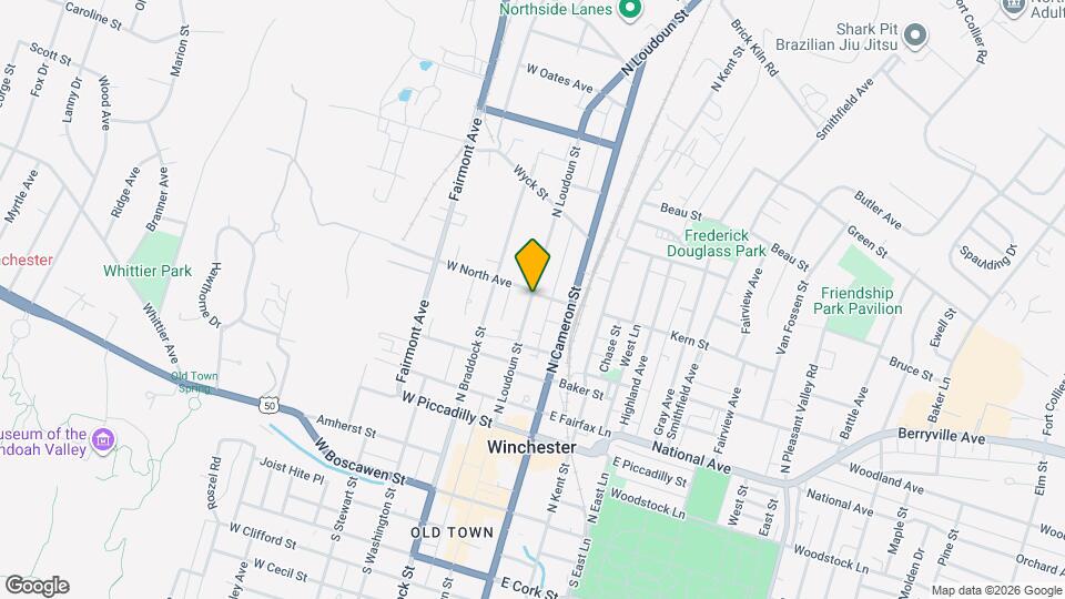 452 N Loudoun St Map and Location Details