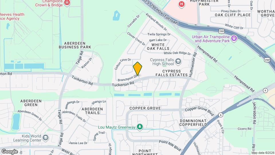 21203 Branchport Dr Map and Location Details