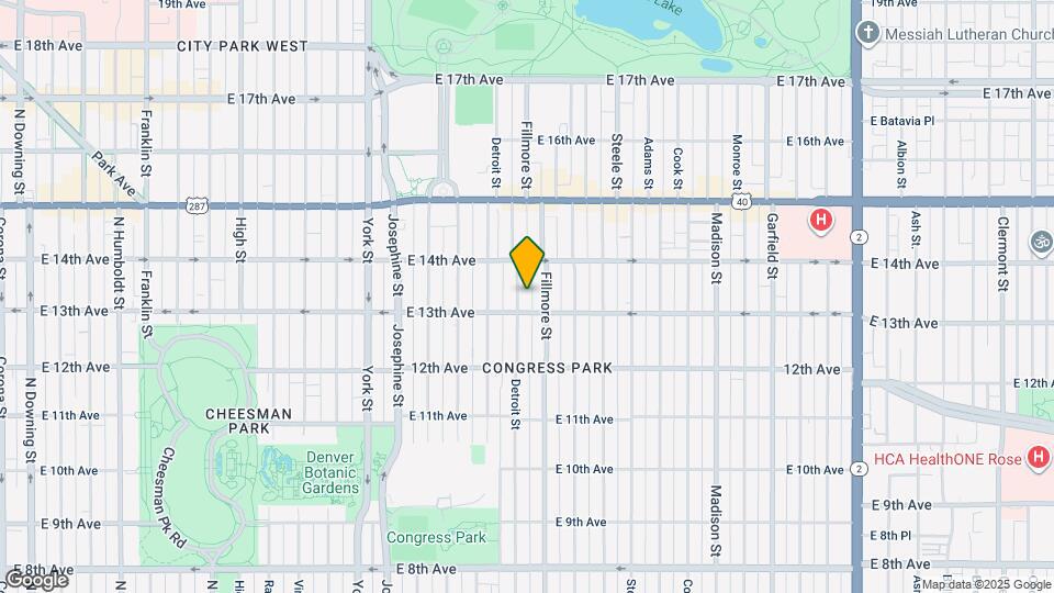1326 Detroit St Map and Location Details