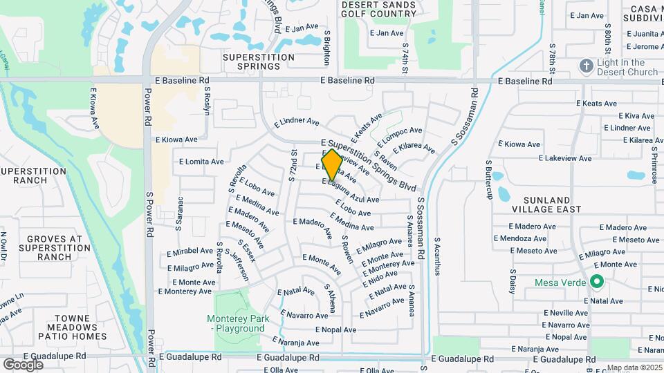 7313 E Laguna Azul Ave Map and Location Details