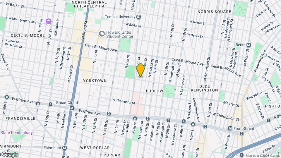 1500 N 8th St Map and Location Details