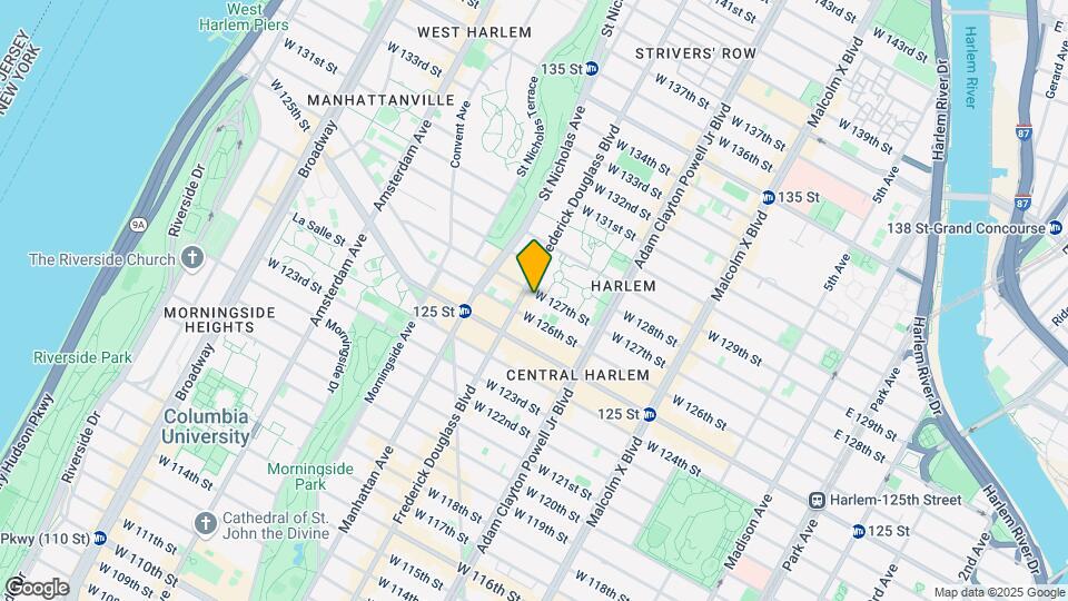 282 W 127th St Map and Location Details