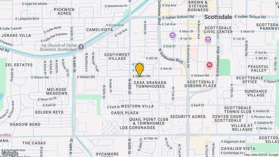 6825 E OSBORN Rd Mapa y Detalles de la Ubicación