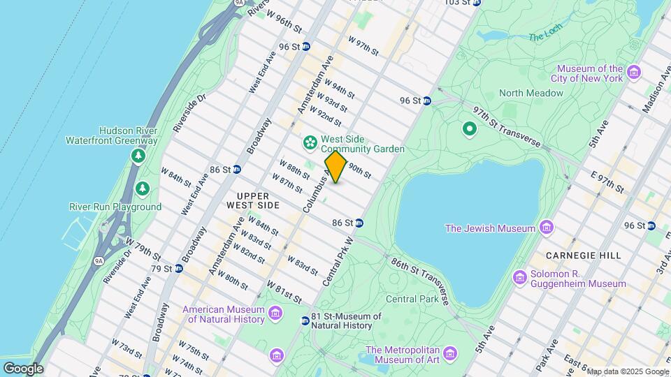 57 W 88th St Map and Location Details