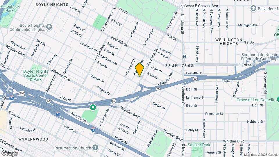 535 S Lorena St Map and Location Details