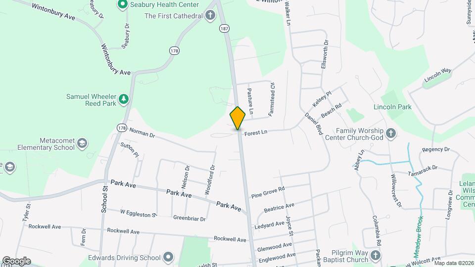 1081 Blue Hills Ave, Unit C Map and Location Details