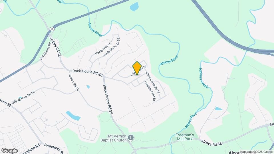 1472 Alcovy Falls Dr SE Map and Location Details