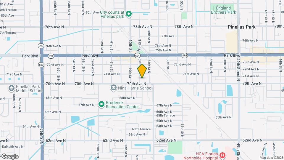 7005 59th St N, Unit 306 Map and Location Details