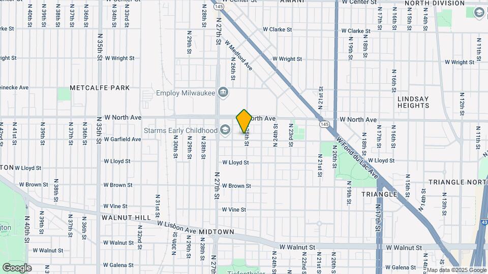 2201 N 25th St Map and Location Details