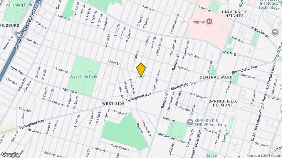 381 S 6th St, Unit 381 Map and Location Details