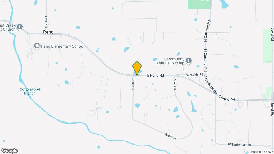 898 E Reno Rd Map and Location Details