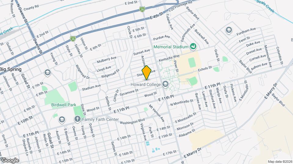 1516 Tucson Rd Map and Location Details