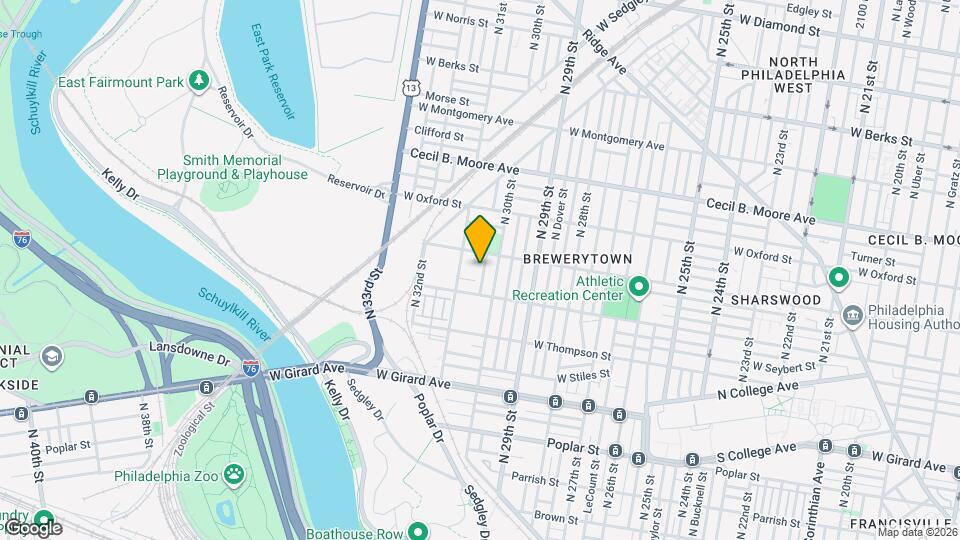 1436 N Corlies St Map and Location Details