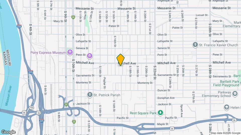 1318 S 17th St Map and Location Details