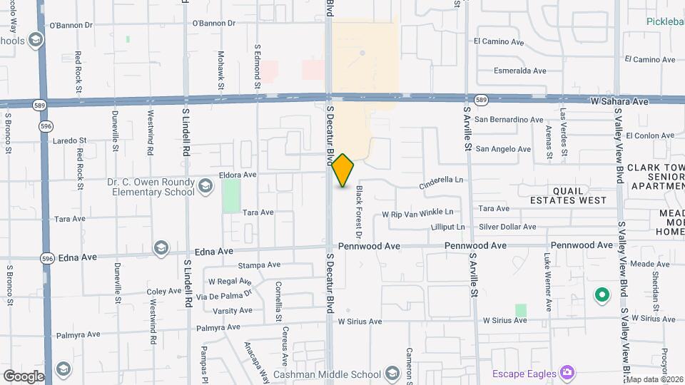 2800 S Decatur Blvd, Unit 2820-19 Map and Location Details