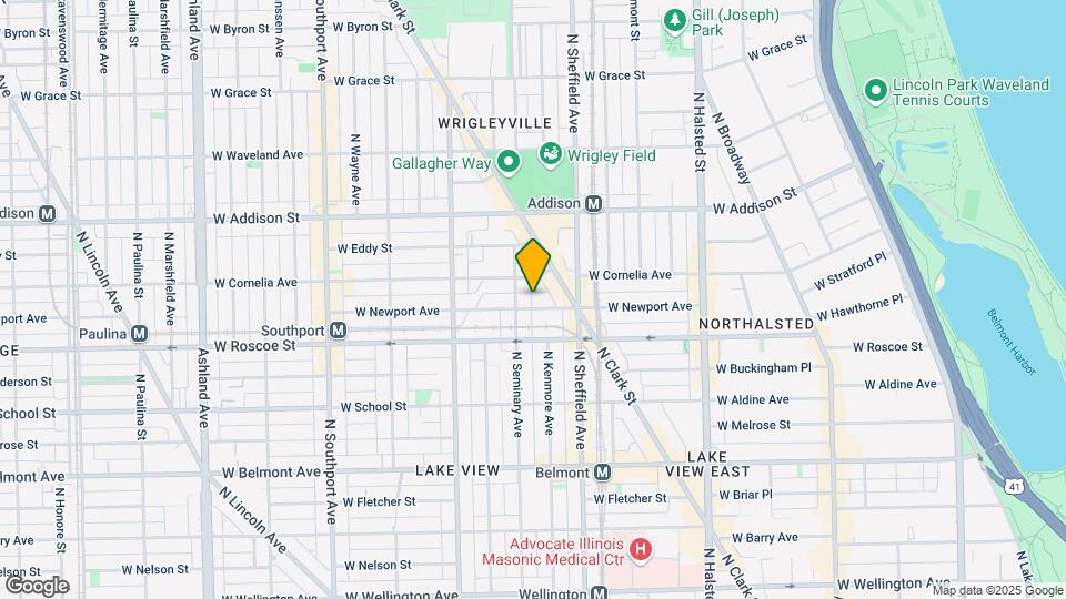 1042 W Newport Ave Mapa y Detalles de la Ubicación