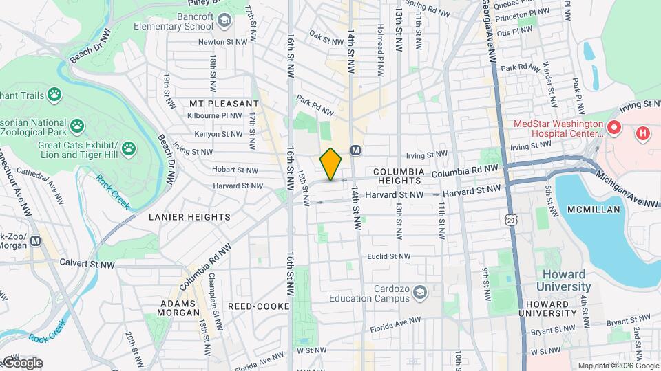 1440 Columbia Rd NW Map and Location Details