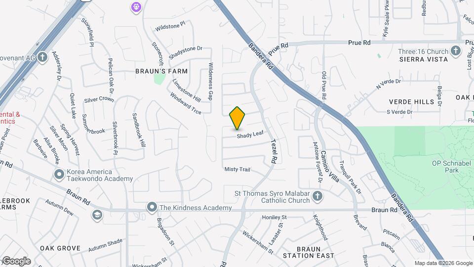 8911 Shady Leaf Mapa y Detalles de la Ubicación